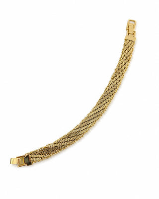 14K Gold Hasır Desen Bileklik