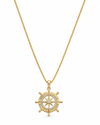 14K Gold Dümen Figürlü Kolye