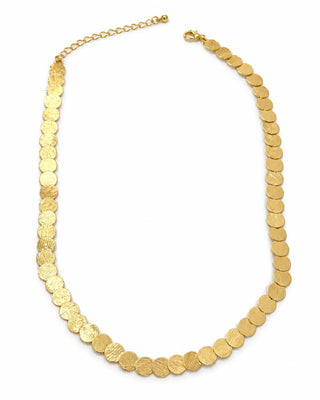 Minimal Gold Plaka Kolye