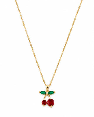 14K Gold Kiraz Kolye
