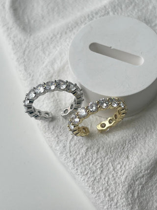 Yuvarlak Taşlı Tamtur Yüzük