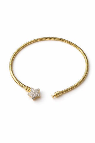 14K Gold Taşlı Yıldız Pandora Bileklik
