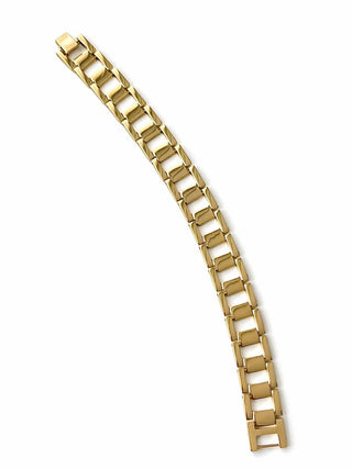 14K Gold Kalın Kare Form Bileklik