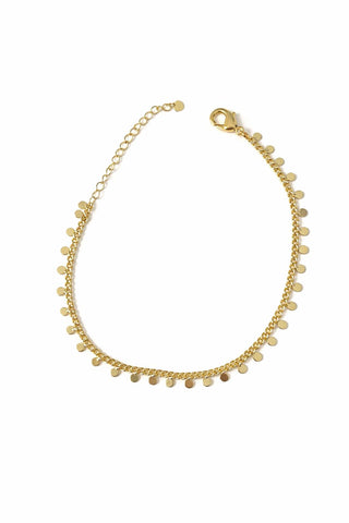 14K Gold Pul Desen Halhal