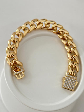 14K Gold Taşsız Gurmet Bileklik