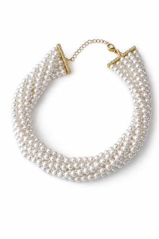 14K Gold Çoklu İnci Kolye