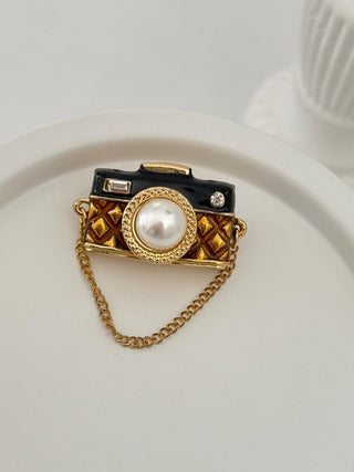 Çift Renk Fotoğraf Makinesi Broş