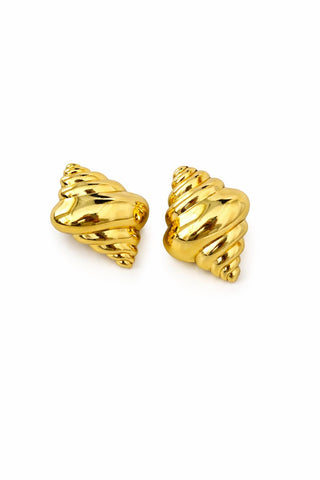 Gold Midye Küpe