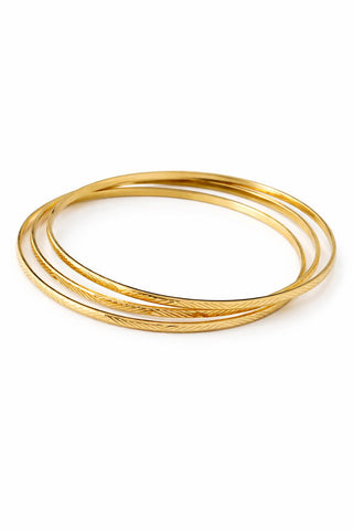 14K Gold Desenli Ajda Bilezik