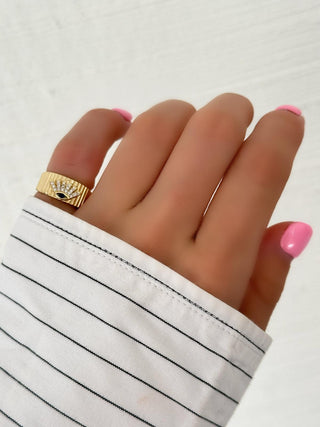 Gold Göz Detay Yüzük