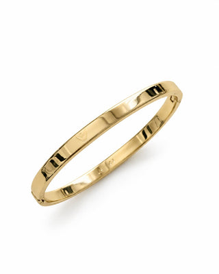 14K Gold Marka Model Düz Form Kelepçe