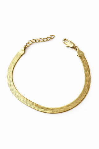 14K Gold Kalın Form İtalyan Zincir Bileklik