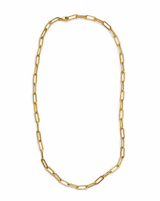 14K Gold İnce Form Ataç Kolye