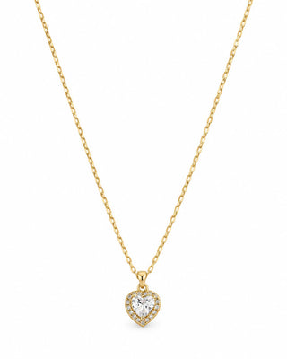 14K Gold Kalp Kolye