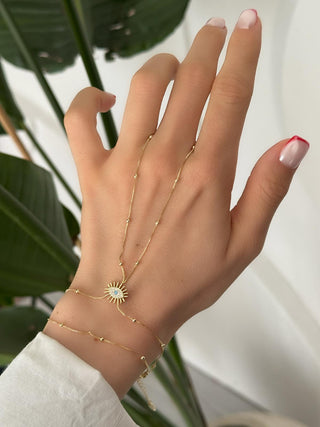Gold Topçuk Detay Göz Şahmeran