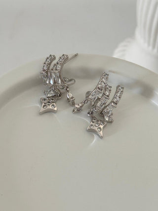 Silver Kutup Yıldızı Küpe