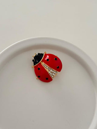Kırmızı Uğur Böceği Broş