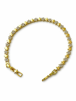 Gold Çift Renk Yıldız Bileklik