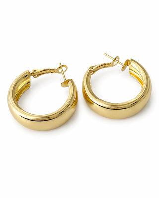 Minimal Gold Bombeli Halka Küpe