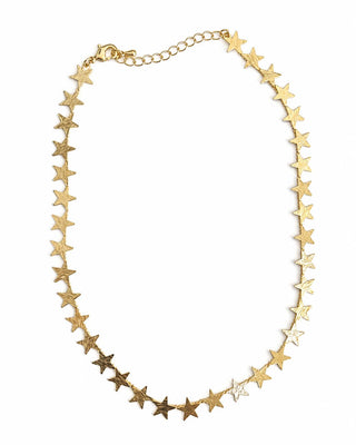 14K Gold Yıldız Plaka Kolye