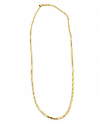 14K Gold Ezme Balık Sırtı Kolye