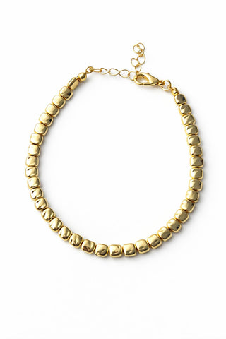 Gold Asimetrik Boncuk Halhal