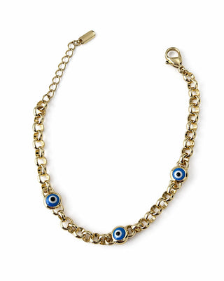 14K Gold Nazar Boncuk Marka Model Bileklik