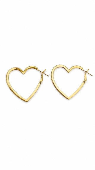 14K Gold Kalp Küpe