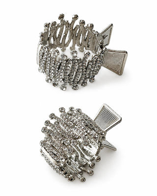 Silver Taşlı At Kuyruğu Tokası