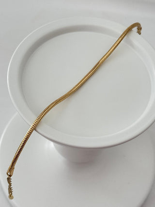 14K Gold Boru Desen Bileklik