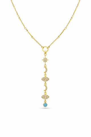 Tasarım Göz Ay Detay Y Kolye