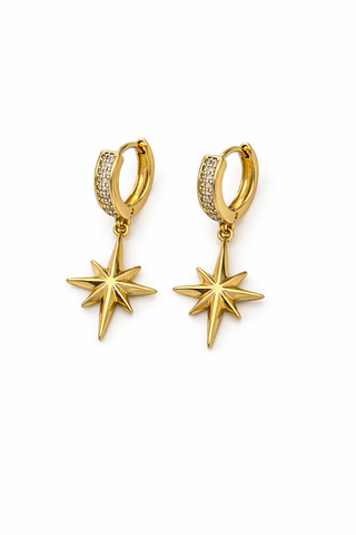 Gold Kutup Yıldızı Küpe