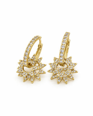 14K Gold Kutup Yıldızı Küpe