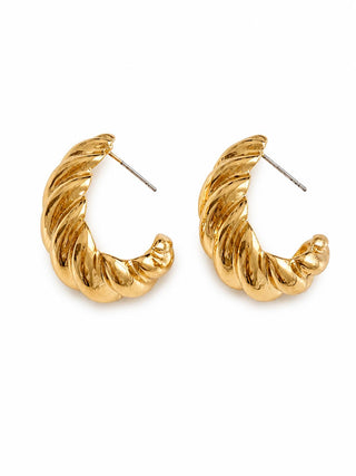 Gold Burgu Desen Marka Model Küpe