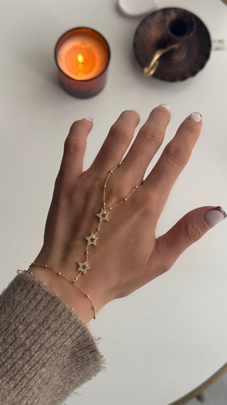 Gold Topçuk Detay Yıldız Şahmeran