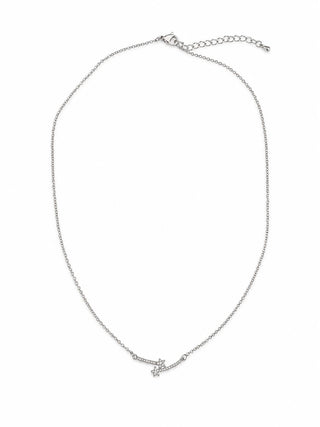 Silver İç İçe Geçme Yıldız Kolye