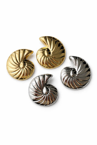 Metal Form Midye Küpe