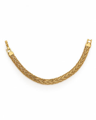 14K Gold Hasır Örgü Bileklik