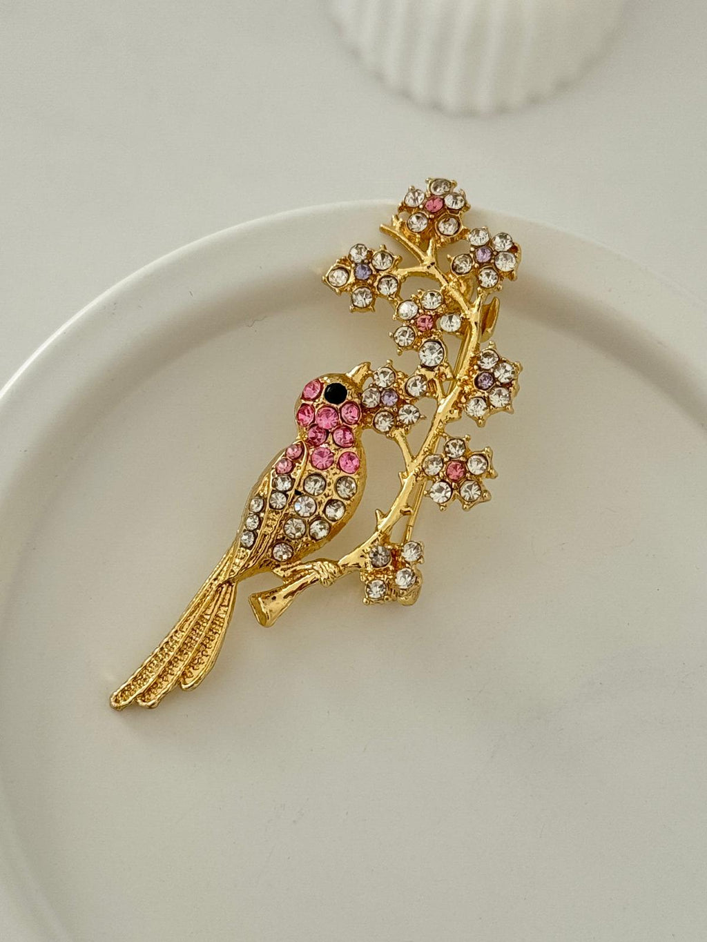 Pembe Kuş Broş – takitakaksesuar