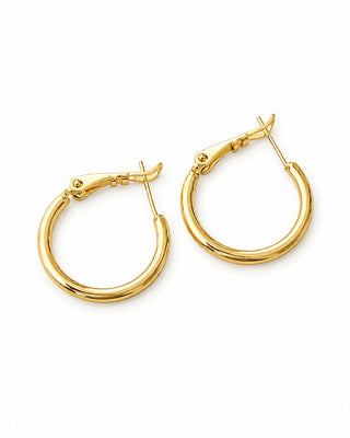 Minimal Gold Basıc Halka Küpe