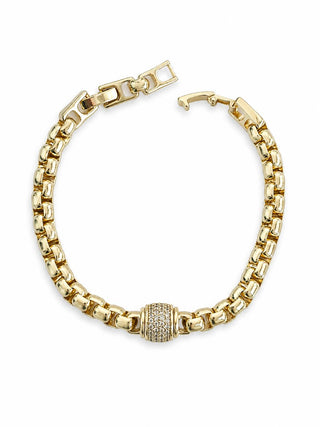 Marka Model Taş Detay Gold Bileklik