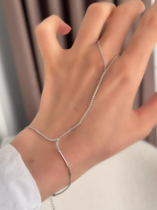 Silver Taşlı Çizgi Plaka Detay Şahmeran