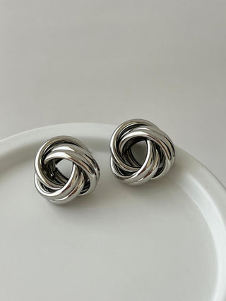 Silver Düğüm Küpe