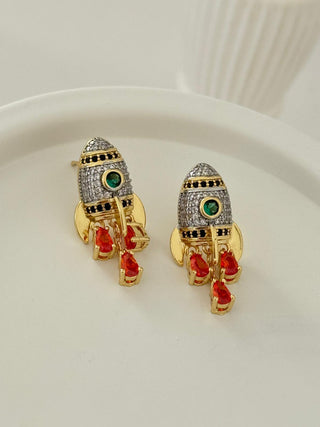 Tasarım Minimal Roket Küpe