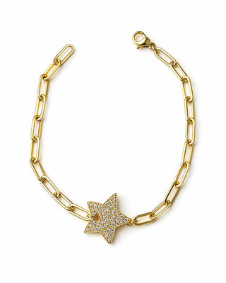 14K Gold Yıldız Ataç Bileklik