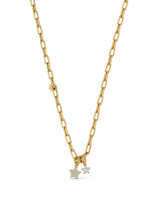 14K Gold Ataç Yıldız Detay Kolye