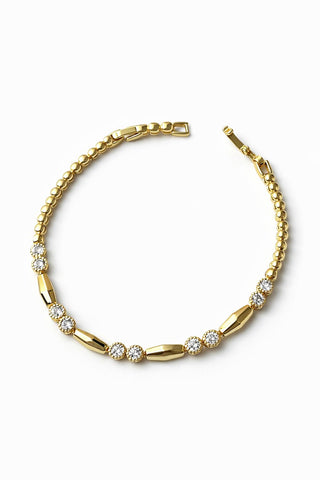 14K Gold  Beşgen Taşlı Bileklik