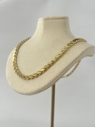 14K Gold Arpa Zincir Kolye 45cm