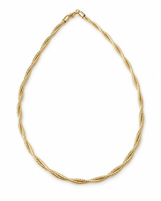 14K Gold Burgu Desen Choker Kolye