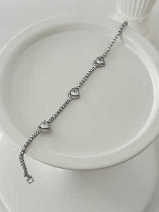 Silver Su Yolu Pandora Kalp Bileklik